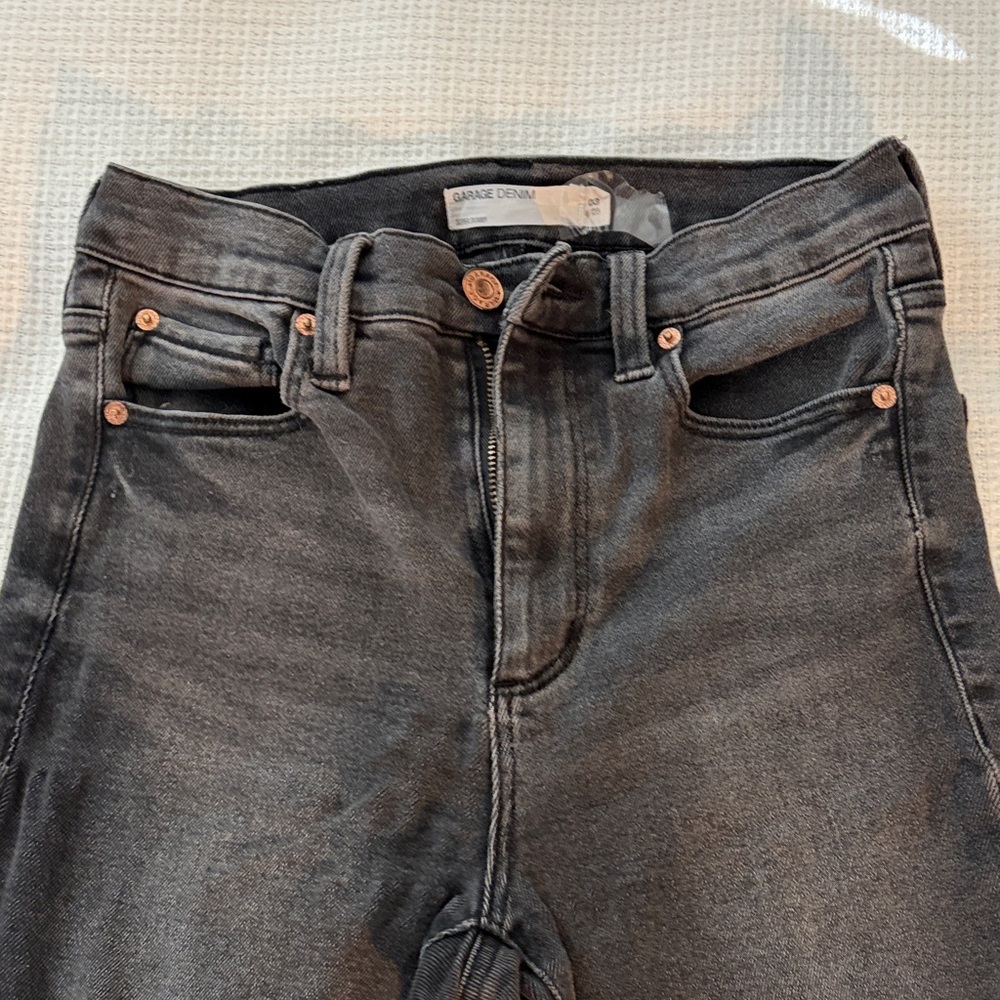 Garage Black High-Rise Denim Jeans